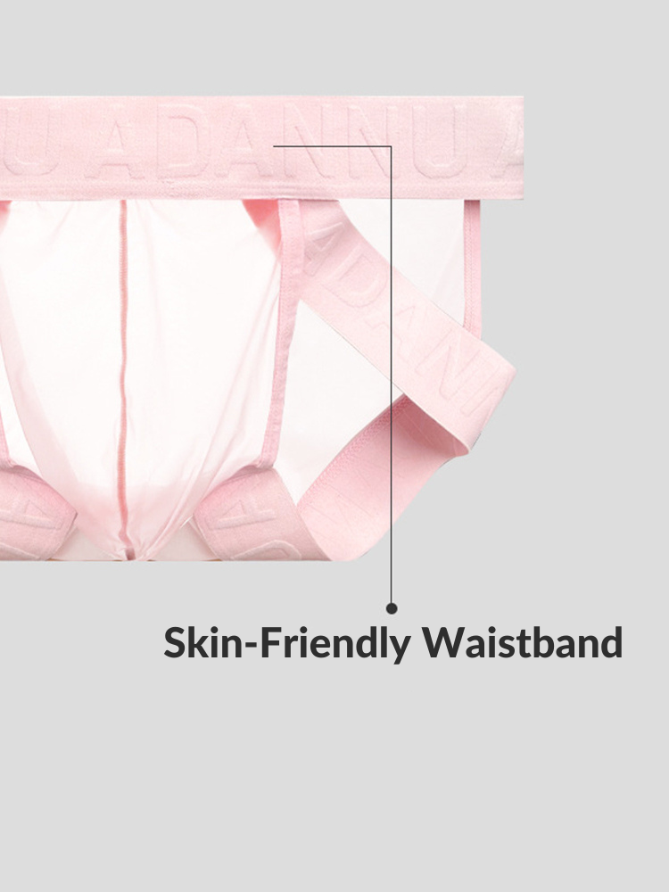 Men's Sheer Double Strap Sexy Bikini | dmunderwear detail image 20