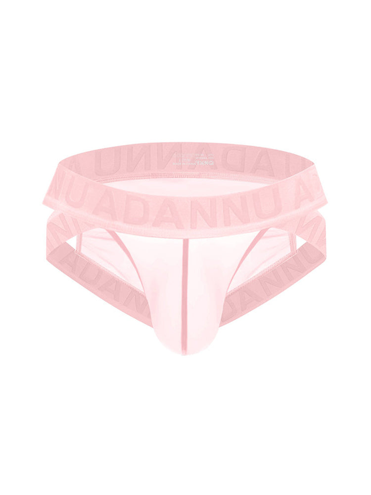 Men's Sheer Double Strap Sexy Bikini | dmunderwear detail image 8