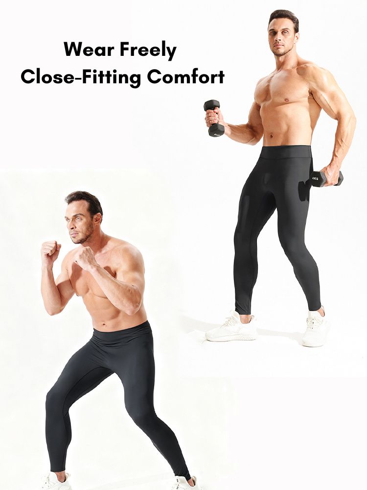 Men's Skin-Friendly Quick-Dry High-Elastic Training Thermal Bottoms | dmunderwear detail image 5
