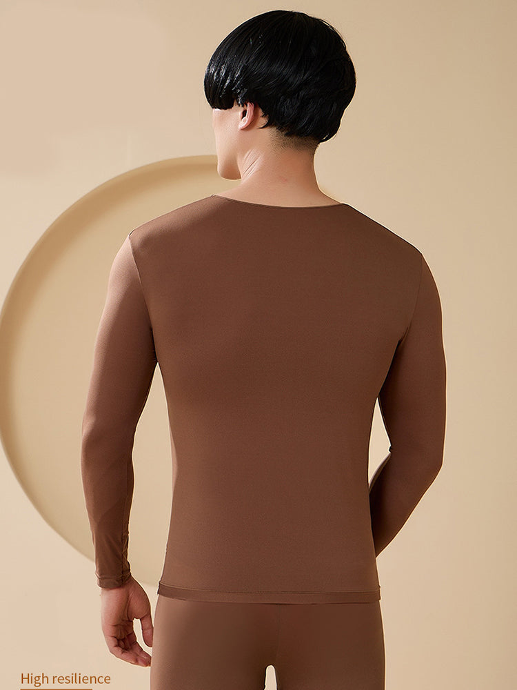 Men's Skin-Friendly Ultra-Thin High-Elastic Anti-Static Thermal Base Layer Tops & Bottoms | dmunderwear detail image 16