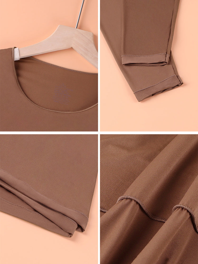 Men's Skin-Friendly Ultra-Thin High-Elastic Anti-Static Thermal Base Layer Tops & Bottoms | dmunderwear detail image 20