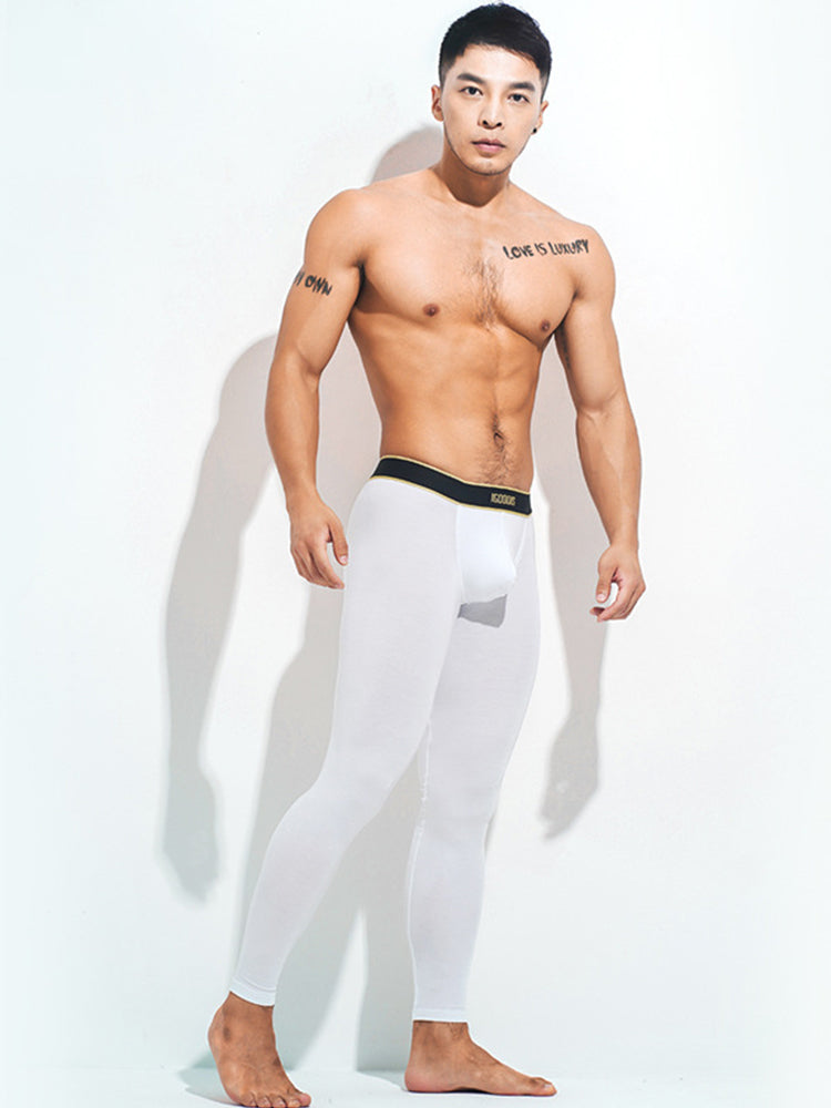 Men's Sleep-Ready Ultra-Soft Thin Modal Stretchy Thermal Bottoms | dmunderwear