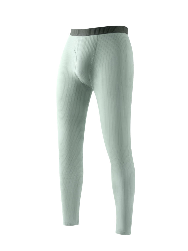 Men's Slim Stretch Cotton Antibacterial Warm-Touch Thermal Bottoms | dmunderwear