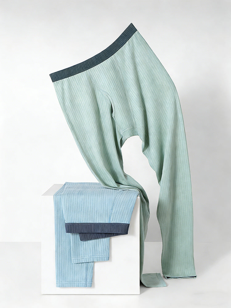 Men's Slim Stretch Cotton Antibacterial Warm-Touch Thermal Bottoms | dmunderwear detail image 12