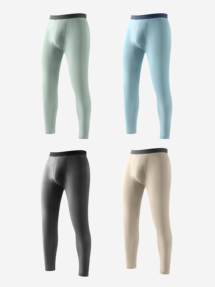 Men's Slim Stretch Cotton Antibacterial Warm-Touch Thermal Bottoms | dmunderwear detail image 18