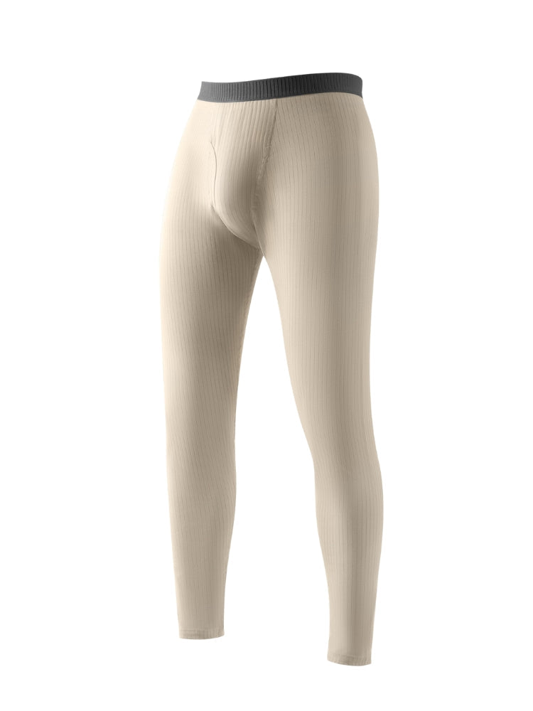 Men's Slim Stretch Cotton Antibacterial Warm-Touch Thermal Bottoms | dmunderwear detail image 7