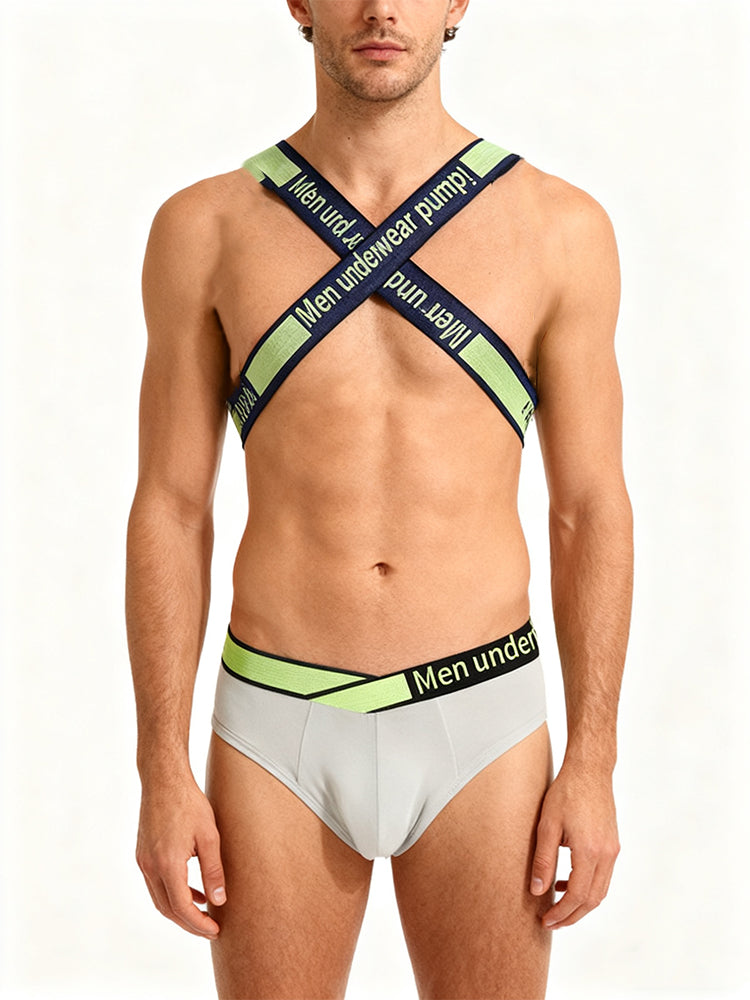 Men's Smooth Ultra-Soft Cotton 4-Way Stretch Activewear Shoulder Strap & Underwear | dmunderwear