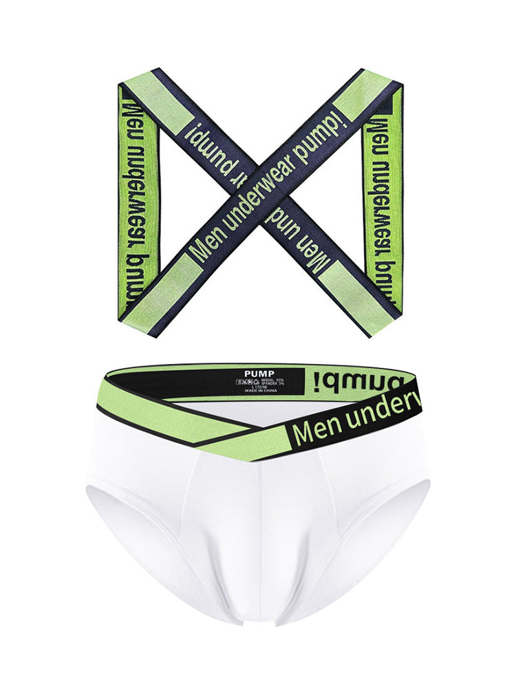 Men's Smooth Ultra-Soft Cotton 4-Way Stretch Activewear Shoulder Strap & Underwear | dmunderwear detail image 11