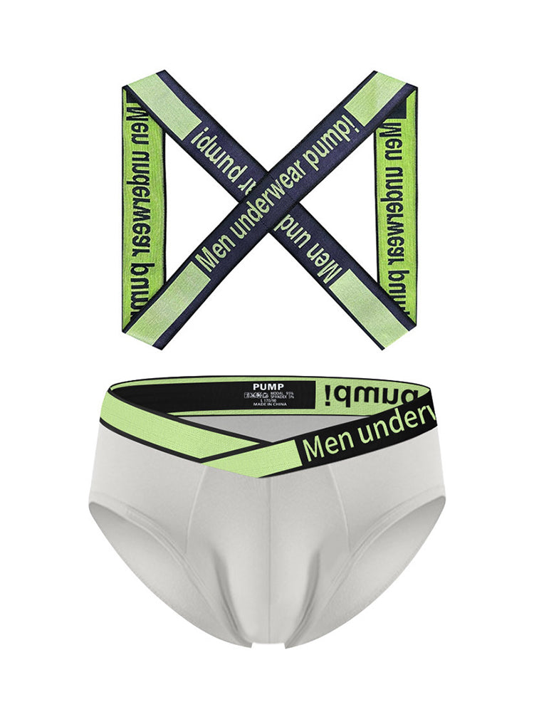 Men's Smooth Ultra-Soft Cotton 4-Way Stretch Activewear Shoulder Strap & Underwear | dmunderwear detail image 12