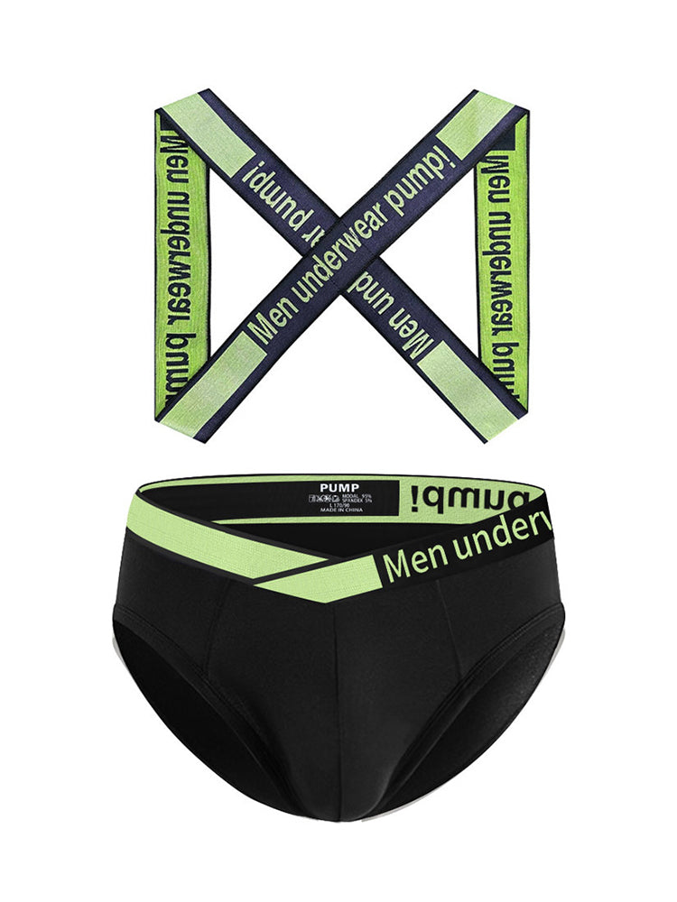 Men's Smooth Ultra-Soft Cotton 4-Way Stretch Activewear Shoulder Strap & Underwear | dmunderwear detail image 13