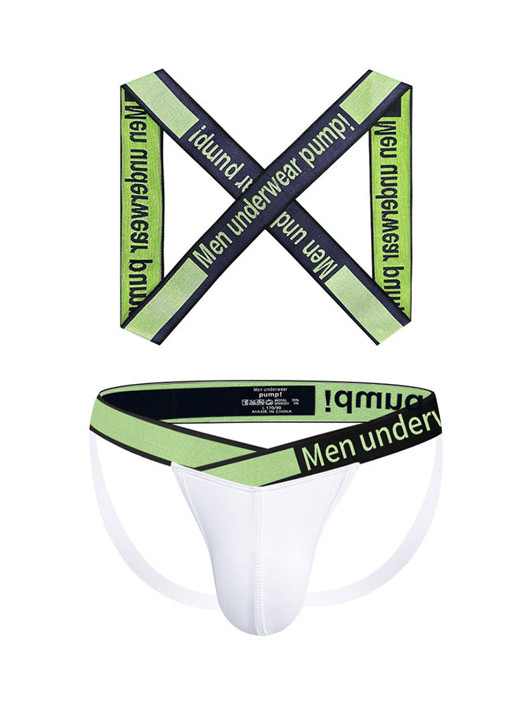Men's Smooth Ultra-Soft Cotton 4-Way Stretch Activewear Shoulder Strap & Underwear | dmunderwear detail image 14