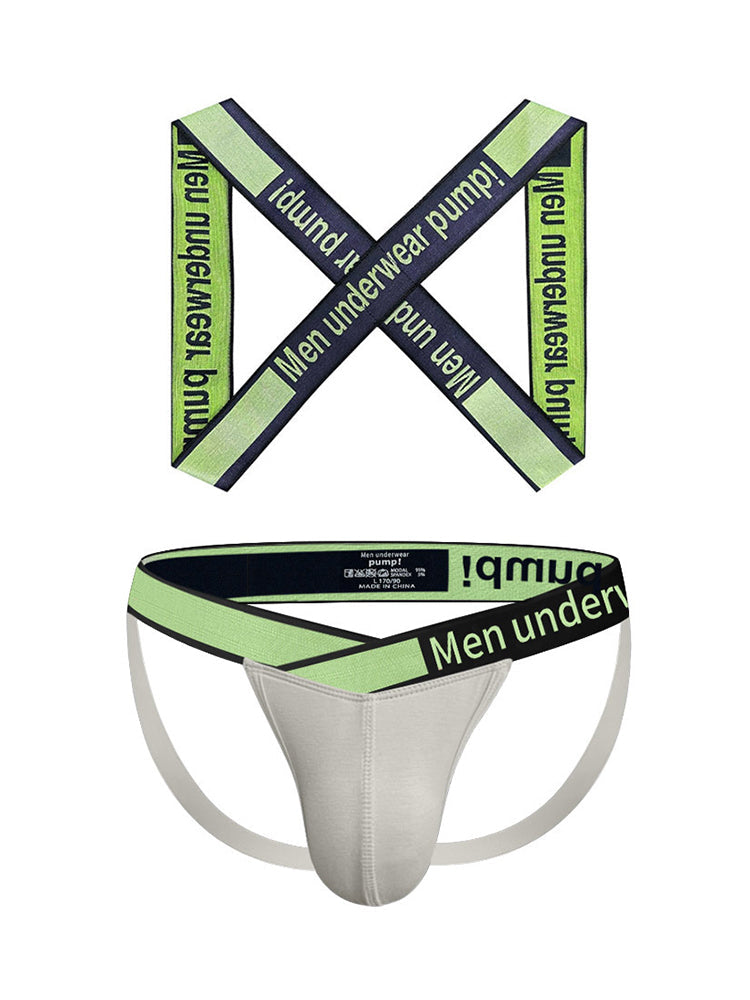 Men's Smooth Ultra-Soft Cotton 4-Way Stretch Activewear Shoulder Strap & Underwear | dmunderwear detail image 15