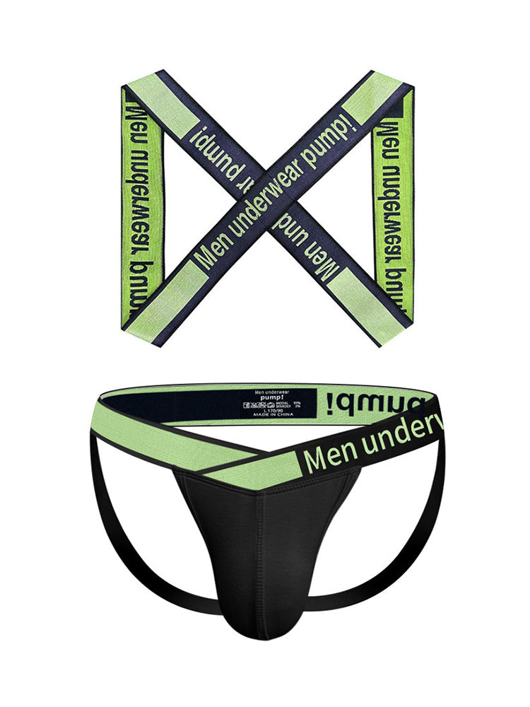 Men's Smooth Ultra-Soft Cotton 4-Way Stretch Activewear Shoulder Strap & Underwear | dmunderwear detail image 16