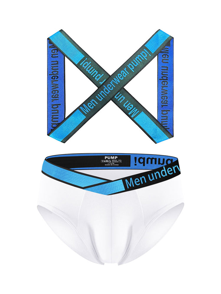 Men's Smooth Ultra-Soft Cotton 4-Way Stretch Activewear Shoulder Strap & Underwear | dmunderwear detail image 17