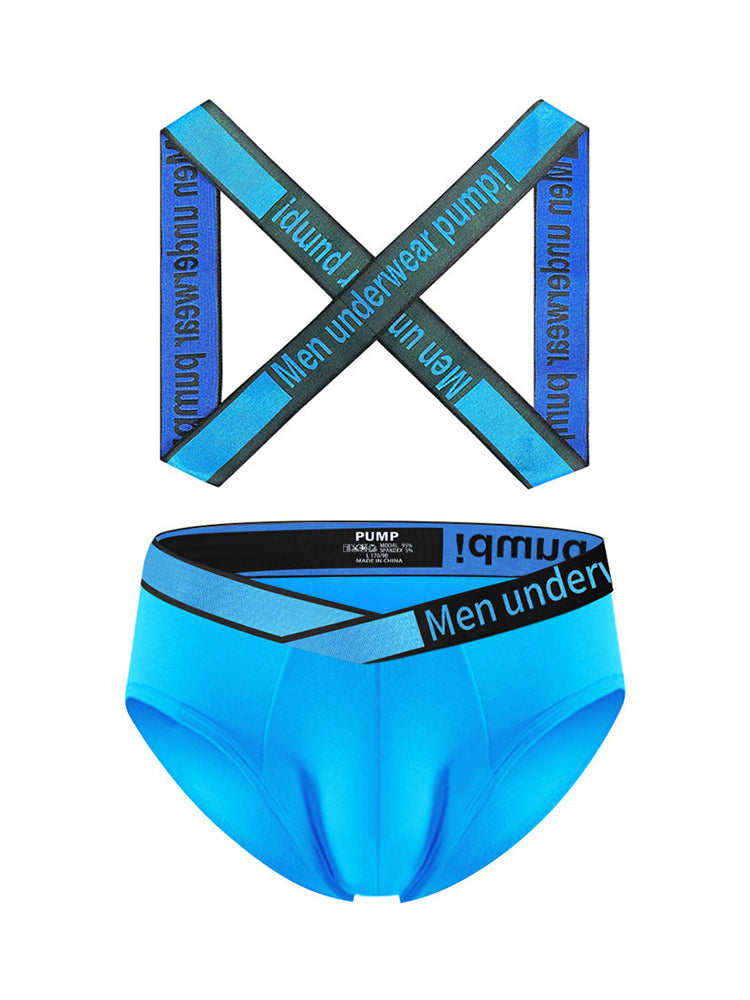 Men's Smooth Ultra-Soft Cotton 4-Way Stretch Activewear Shoulder Strap & Underwear | dmunderwear detail image 18