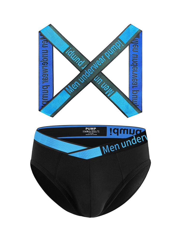 Men's Smooth Ultra-Soft Cotton 4-Way Stretch Activewear Shoulder Strap & Underwear | dmunderwear detail image 19