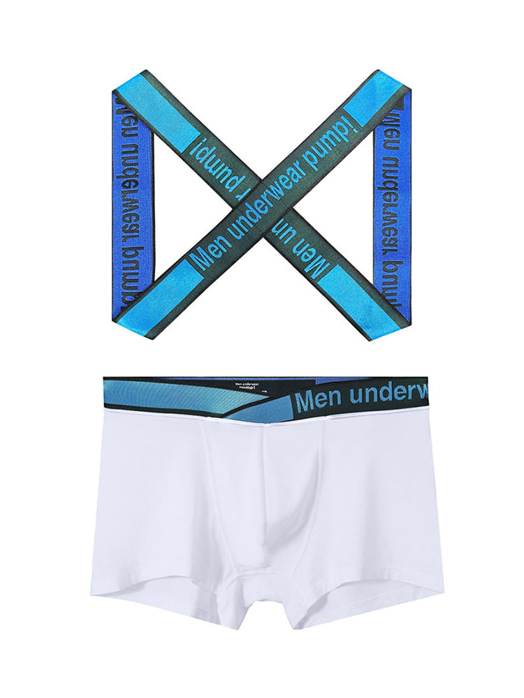 Men's Smooth Ultra-Soft Cotton 4-Way Stretch Activewear Shoulder Strap & Underwear | dmunderwear detail image 20