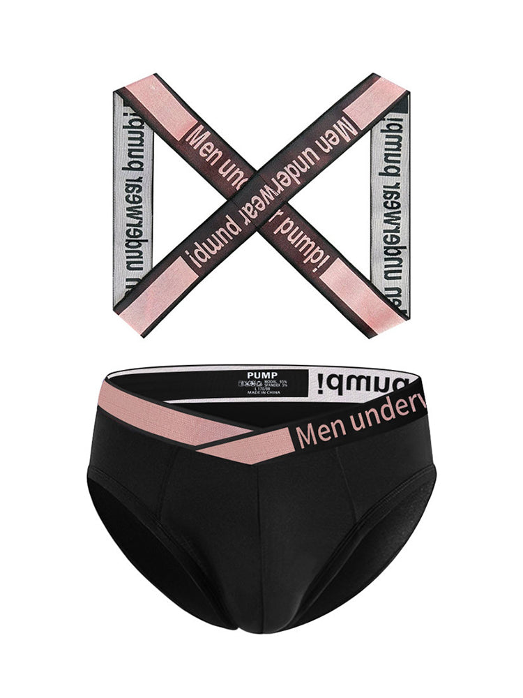 Men's Smooth Ultra-Soft Cotton 4-Way Stretch Activewear Shoulder Strap & Underwear | dmunderwear detail image 4