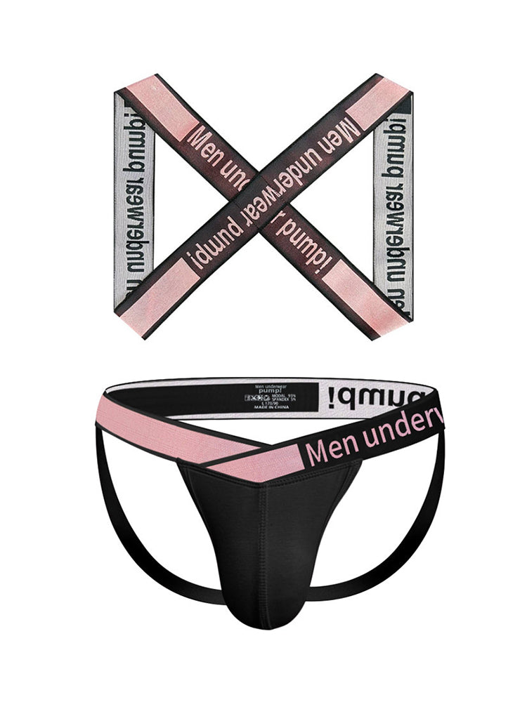 Men's Smooth Ultra-Soft Cotton 4-Way Stretch Activewear Shoulder Strap & Underwear | dmunderwear detail image 7