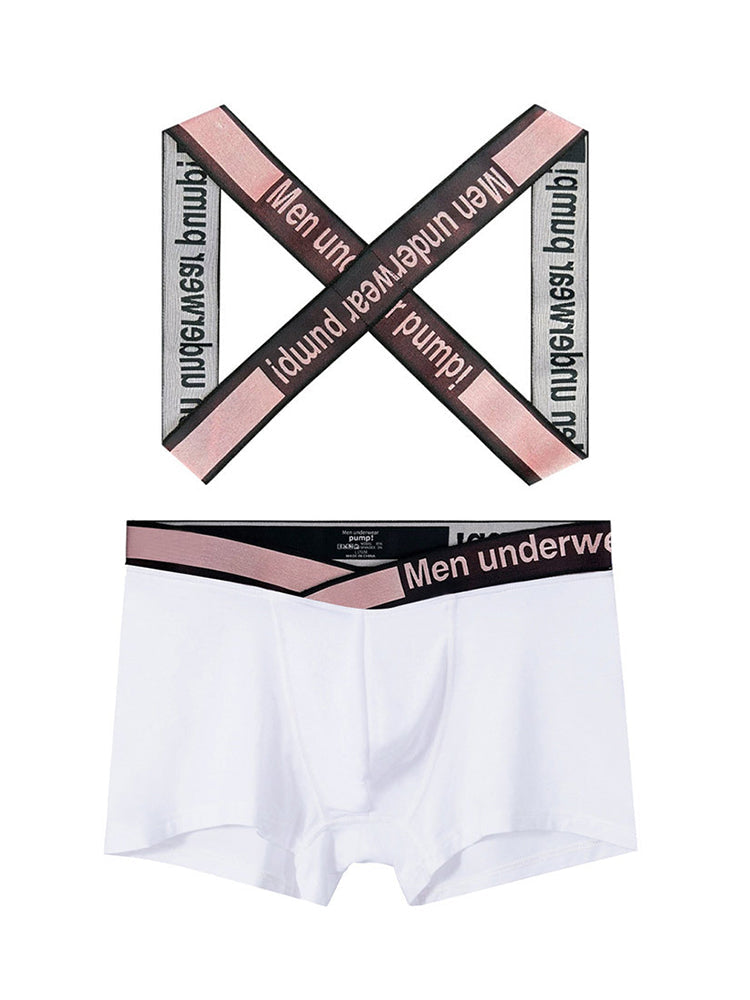 Men's Smooth Ultra-Soft Cotton 4-Way Stretch Activewear Shoulder Strap & Underwear | dmunderwear detail image 8