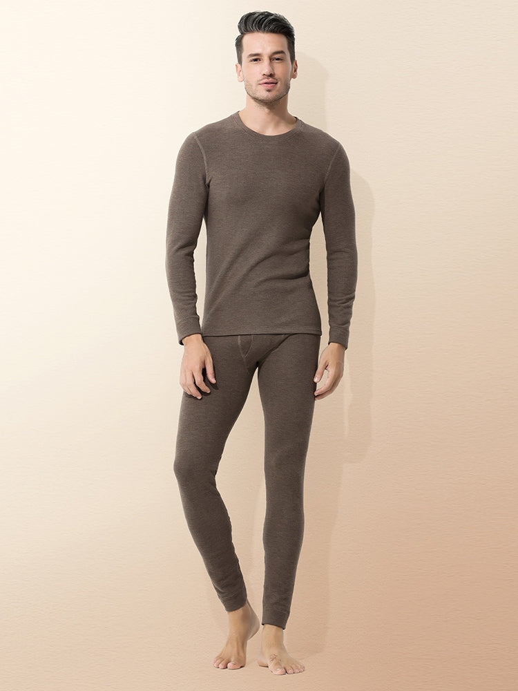Men's Snug-Fit Soft-Touch Second-Skin Sleep-Ready Warm-Touch Thermal Sets | dmunderwear detail image 13