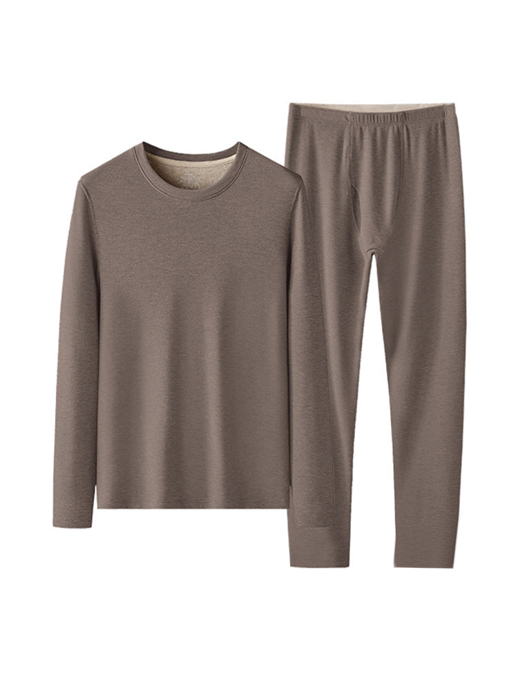 Men's Snug-Fit Soft-Touch Second-Skin Sleep-Ready Warm-Touch Thermal Sets | dmunderwear detail image 2