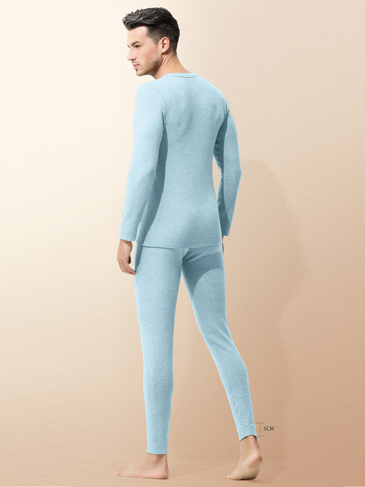 Men's Snug-Fit Soft-Touch Second-Skin Sleep-Ready Warm-Touch Thermal Sets | dmunderwear detail image 4
