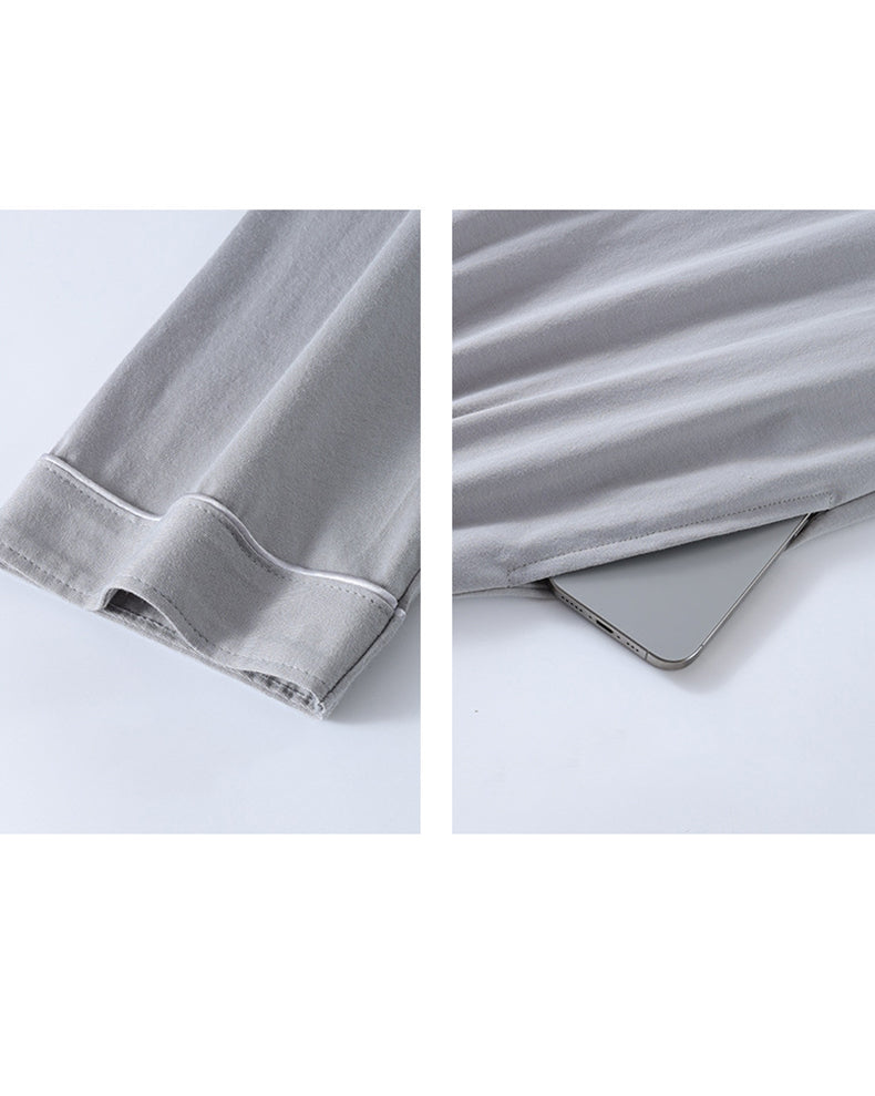 Men's Soft-Touch Ultra-Soft Pure Cotton Seamless Comfort Lounge & Sleepwear | dmunderwear detail image 14