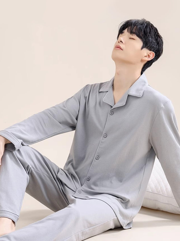 Men's Soft-Touch Ultra-Soft Pure Cotton Seamless Comfort Lounge & Sleepwear | dmunderwear detail image 18