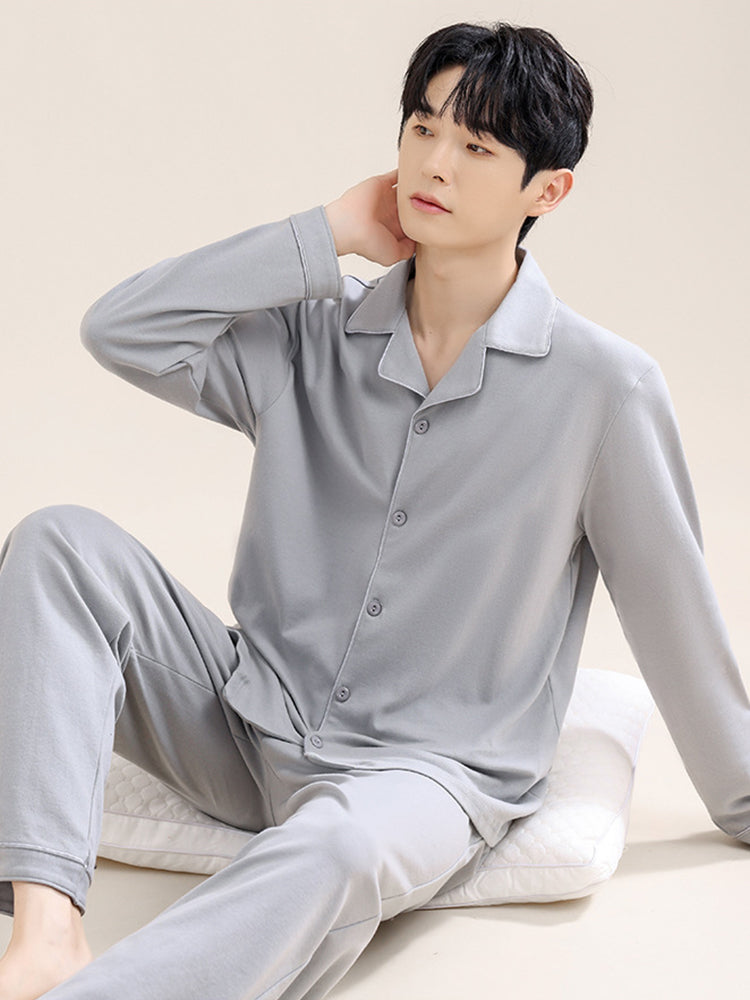 Men's Soft-Touch Ultra-Soft Pure Cotton Seamless Comfort Lounge & Sleepwear | dmunderwear detail image 3