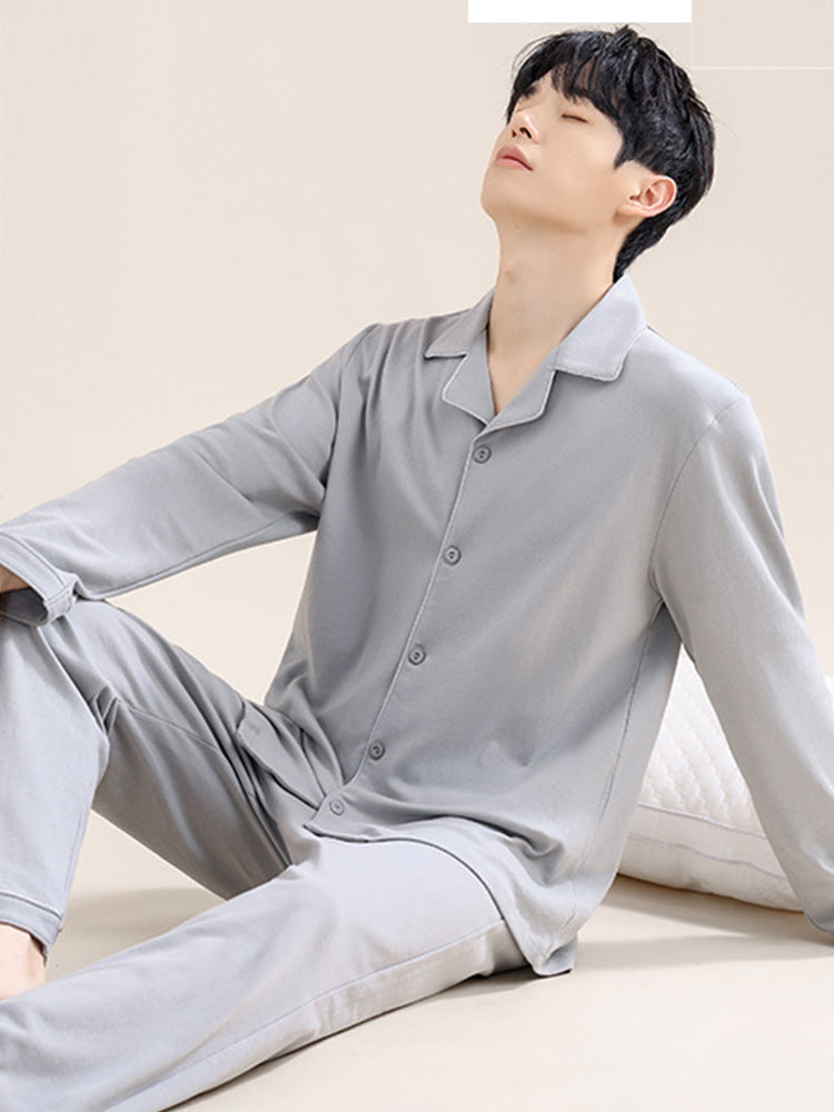 Men's Soft-Touch Ultra-Soft Pure Cotton Seamless Comfort Lounge & Sleepwear | dmunderwear detail image 5