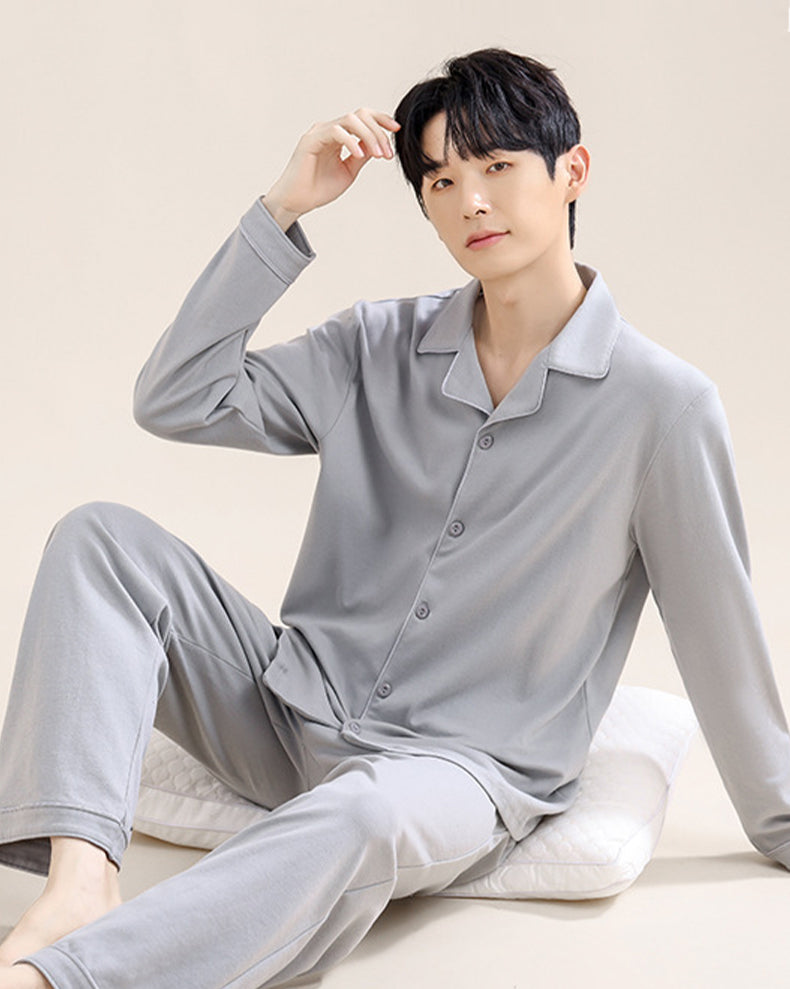Men's Soft-Touch Ultra-Soft Pure Cotton Seamless Comfort Lounge & Sleepwear | dmunderwear detail image 6