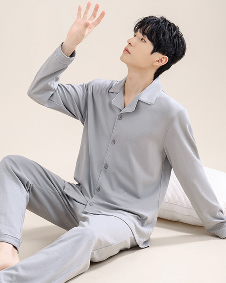 Men's Soft-Touch Ultra-Soft Pure Cotton Seamless Comfort Lounge & Sleepwear | dmunderwear detail image 8