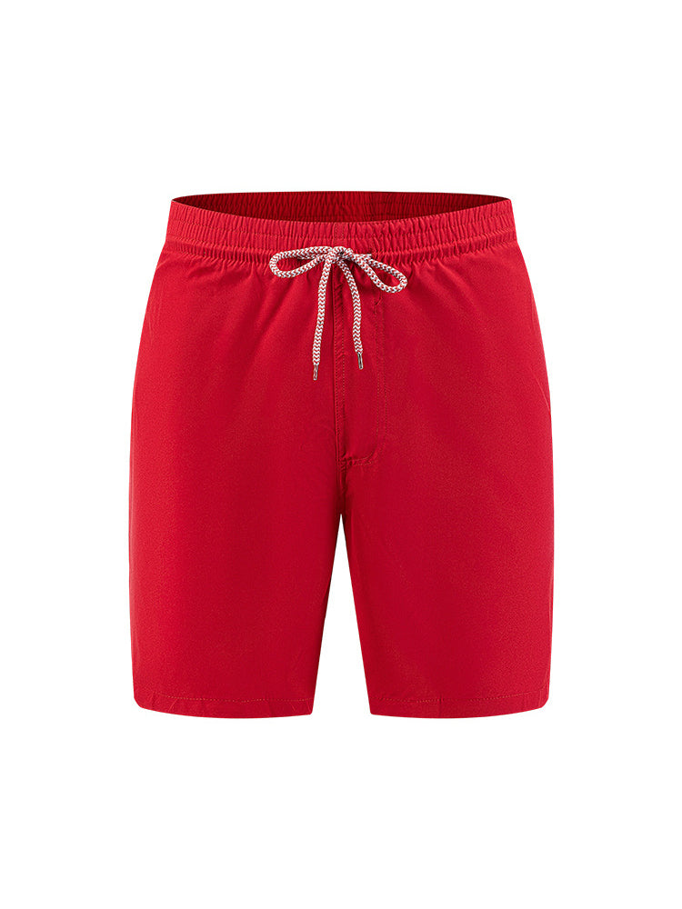 Men's Solid Quick-Dry Built-in Breathable Mesh Liner Travel-Friendly Sporty Board Shorts | dmunderwear detail image 10