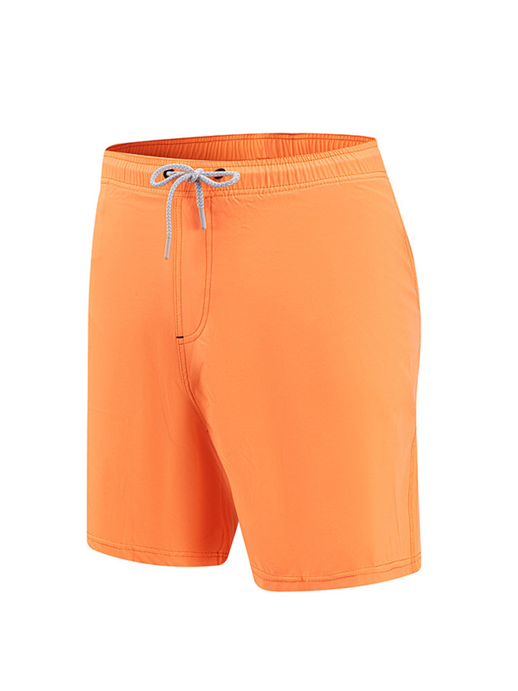 Men's Solid Quick-Dry Built-in Breathable Mesh Liner Travel-Friendly Sporty Board Shorts | dmunderwear detail image 8