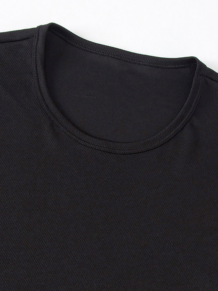 Men's Solid Quick-Dry Loose Fit for Casual Wear & Sport T-Shirt | dmunderwear detail image 10