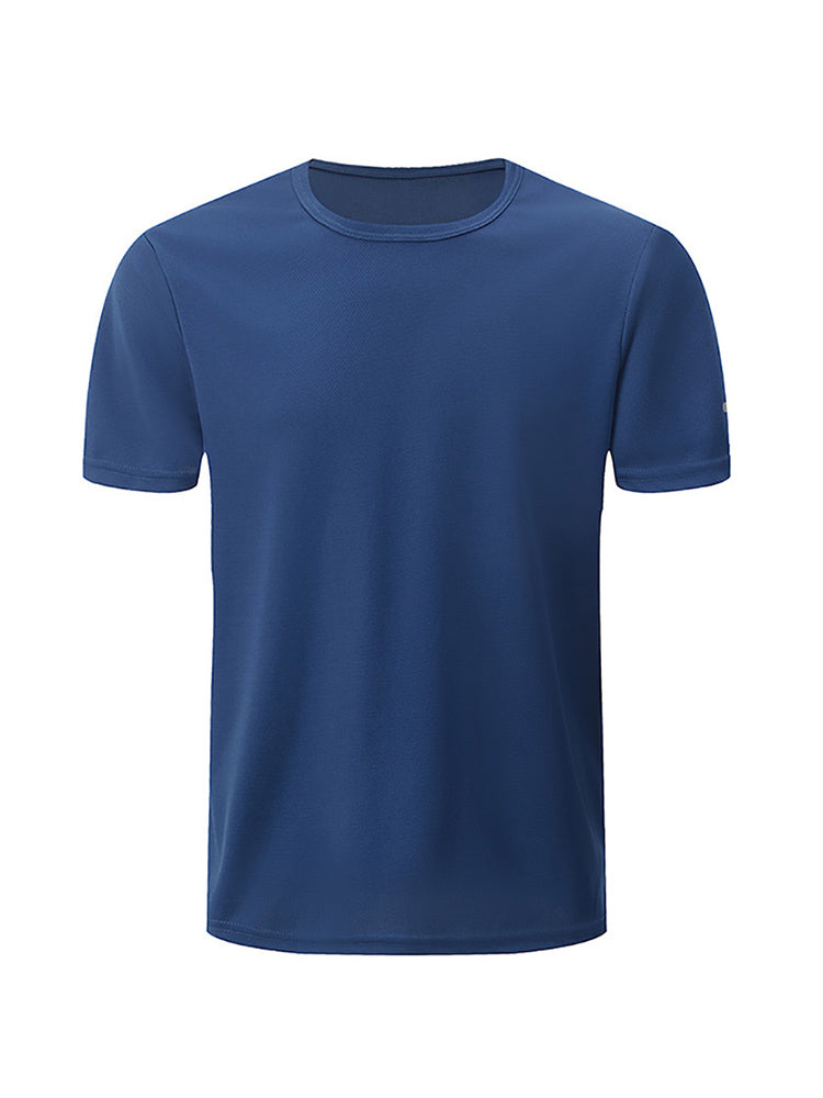 Men's Solid Quick-Dry Loose Fit for Casual Wear & Sport T-Shirt | dmunderwear detail image 17