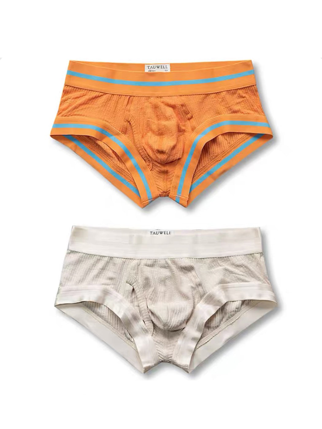 2 Pack Men's Spliced Color Trunks with Functional Fly | dmunderwear detail image 14