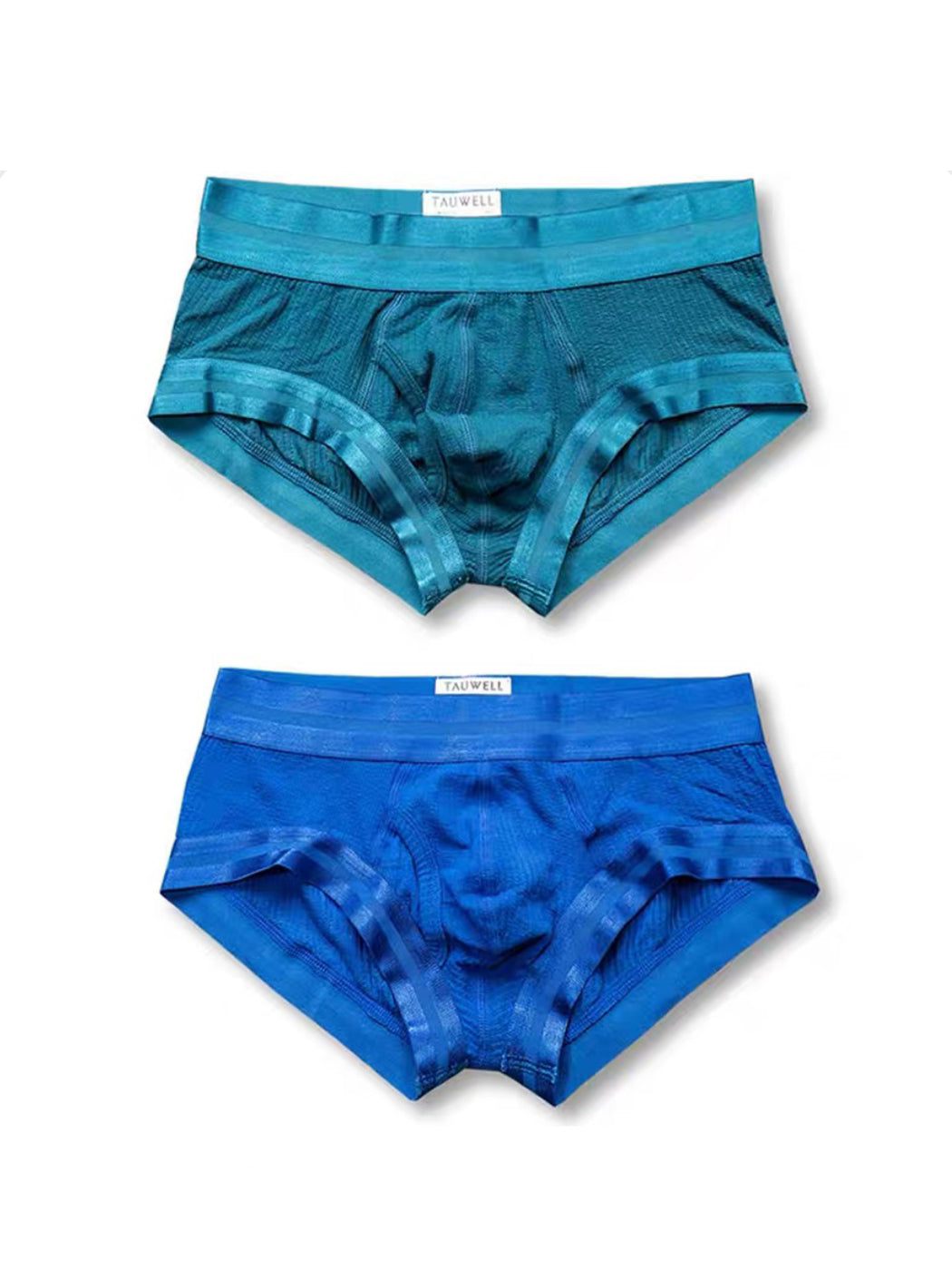 2 Pack Men's Spliced Color Trunks with Functional Fly | dmunderwear variant image