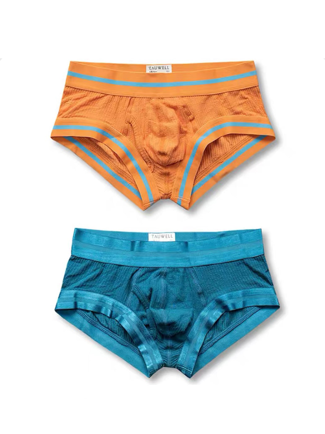 2 Pack Men's Spliced Color Trunks with Functional Fly | dmunderwear detail image 20