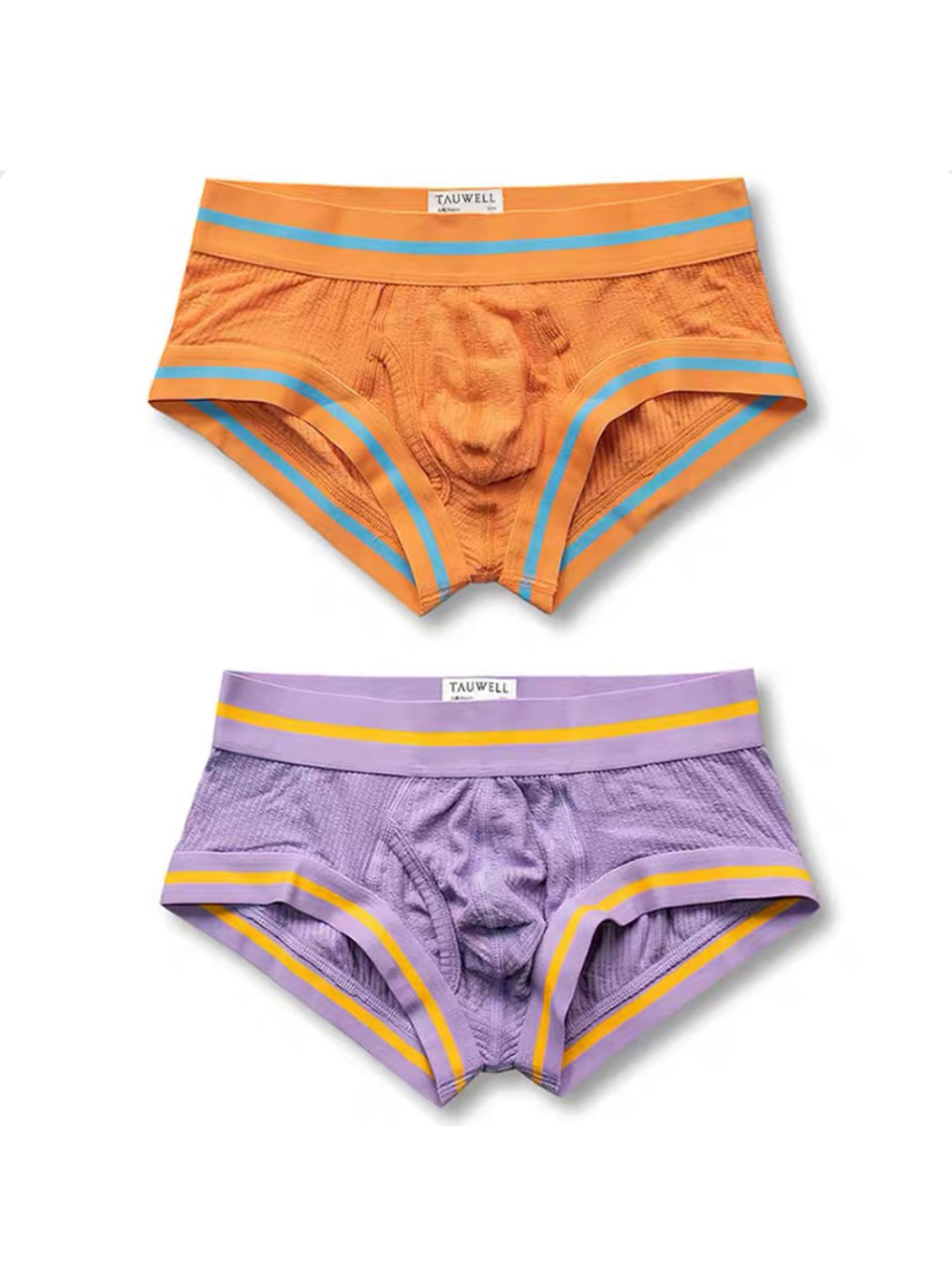 2 Pack Men's Spliced Color Trunks with Functional Fly | dmunderwear detail image 8