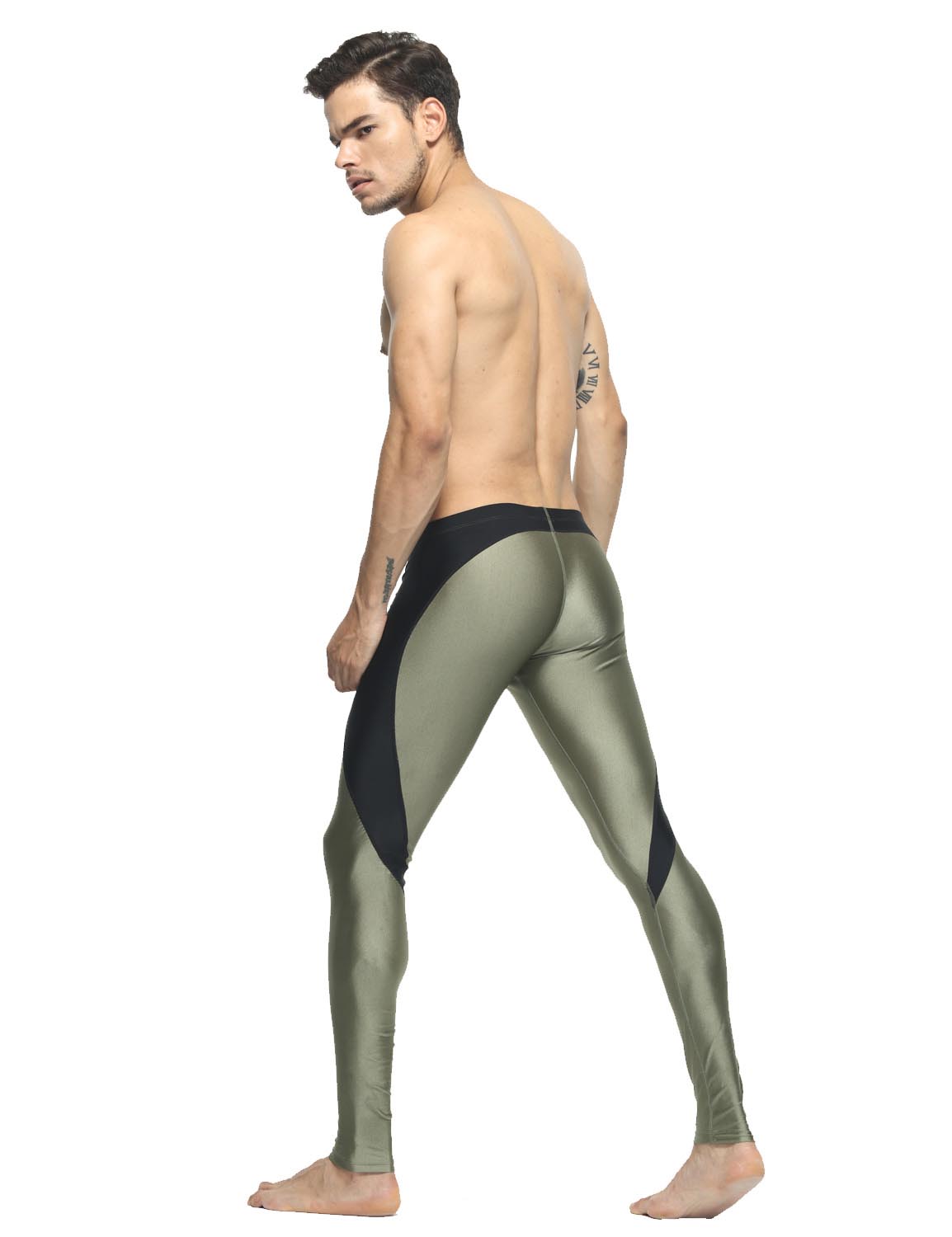 Sport Compression Shiny Tights Leggings 60612 | dmunderwear detail image 2