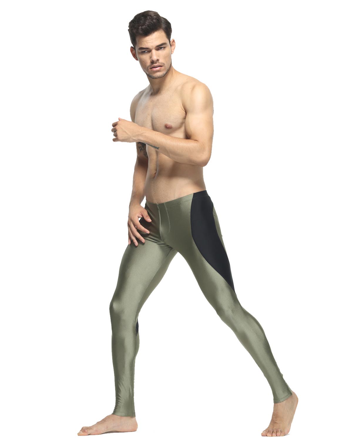 Sport Compression Shiny Tights Leggings 60612 | dmunderwear detail image 3