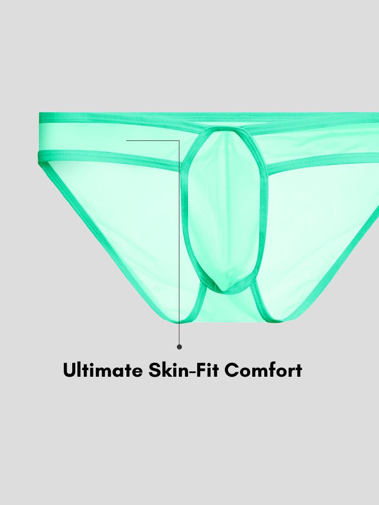 Men's Sporty Breathable Moisture-Wicking Soft Activewear Tops & Bikini | dmunderwear detail image 10
