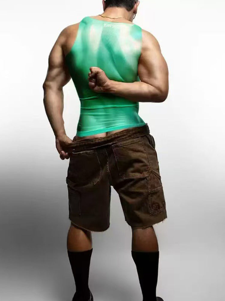 Men's Sporty Breathable Moisture-Wicking Soft Activewear Tops & Bikini | dmunderwear detail image 3