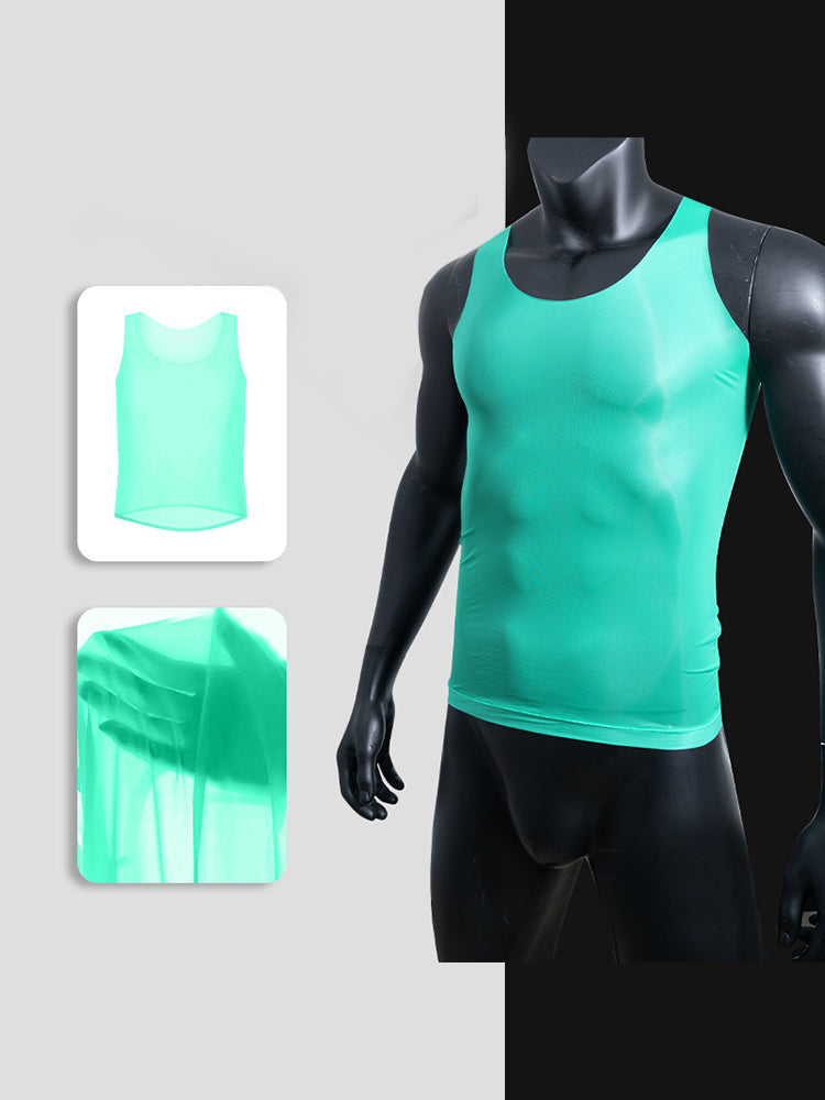 Men's Sporty Breathable Moisture-Wicking Soft Activewear Tops & Bikini | dmunderwear detail image 5