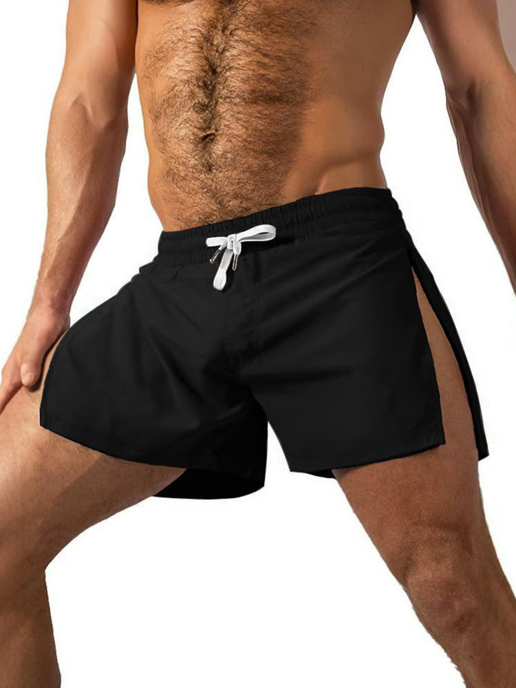 Men's Sporty Cut Quick-Dry Anti-Chafing Workout Ready Activewear Shorts | dmunderwear detail image 2