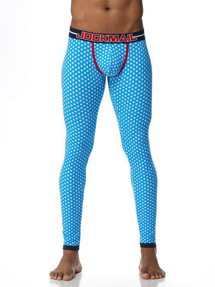 Men's Star Print Cotton Thermal Pants | dmunderwear detail image 10