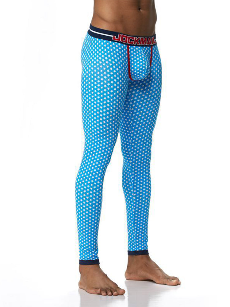 Men's Star Print Cotton Thermal Pants | dmunderwear detail image 9