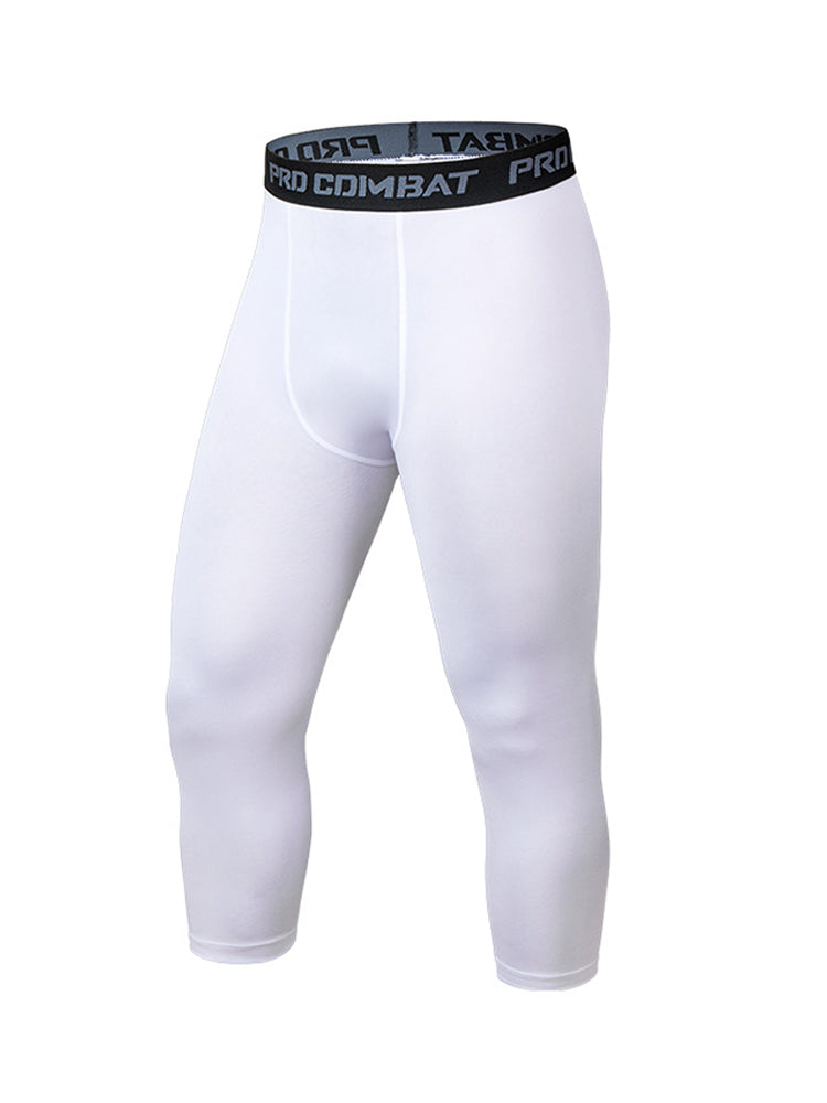 Men's Stretch Waistband Comfort-Fit Sports Protection Activewear Tights | dmunderwear detail image 2